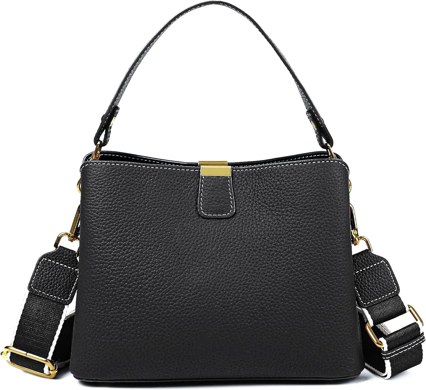 imeetu Crossbody Bags for Women Genuine Leather Shoulder Bag with Zipper Medium Size