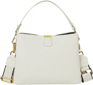 imeetu Crossbody Bags for Women Genuine Leather Shoulder Bag with Zipper Medium Size