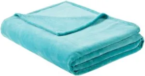 Intelligent Design Microlight Plush Luxury, Oversized Throw Blanket, Premium All Season Cover for Bed, Couch, Twin/Twin XL, Aqua