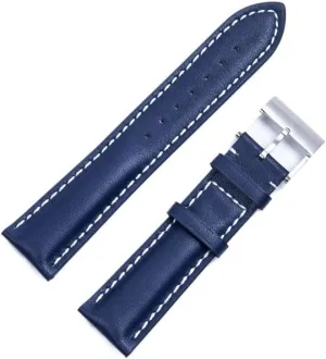 Italian Leather Watch Strap For Breitling Pilot Avenger Chronomat Superocean Heritage Series