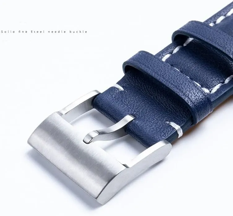 Italian Leather Watch Strap For Breitling Pilot Avenger Chronomat Superocean Heritage Series