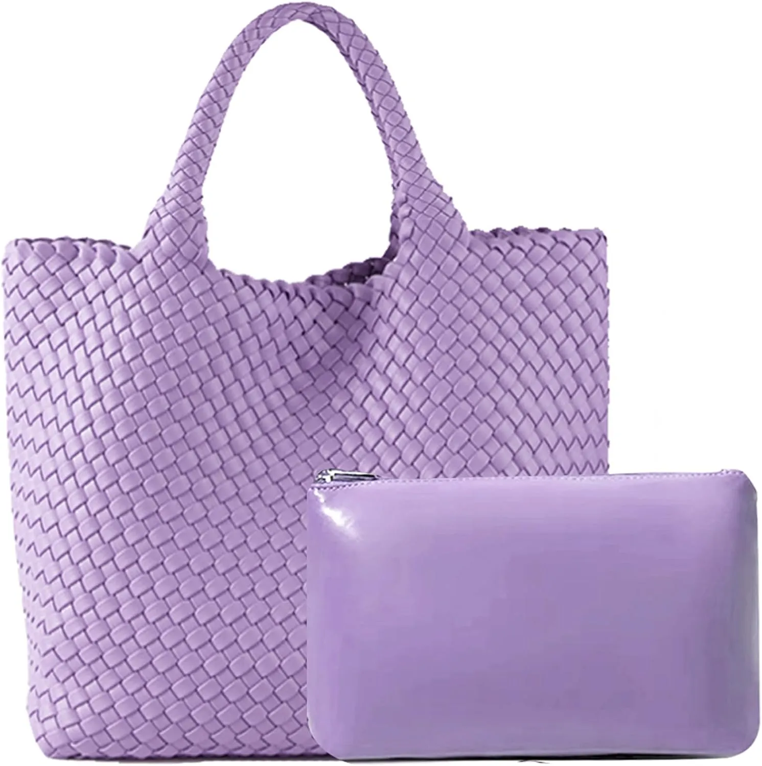 JINMANXUE Fashion Woven Bag Shopper Bag Travel Handbags and Purses Women Tote Bag Large Capacity Shoulder Bags