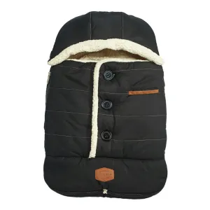 JJ Cole Bundle Me Winter Baby Car Seat Cover and Bunting Bag ? Urban ? Black? Weather Resistant Baby Carrier Cover ? Winter Baby Essentials