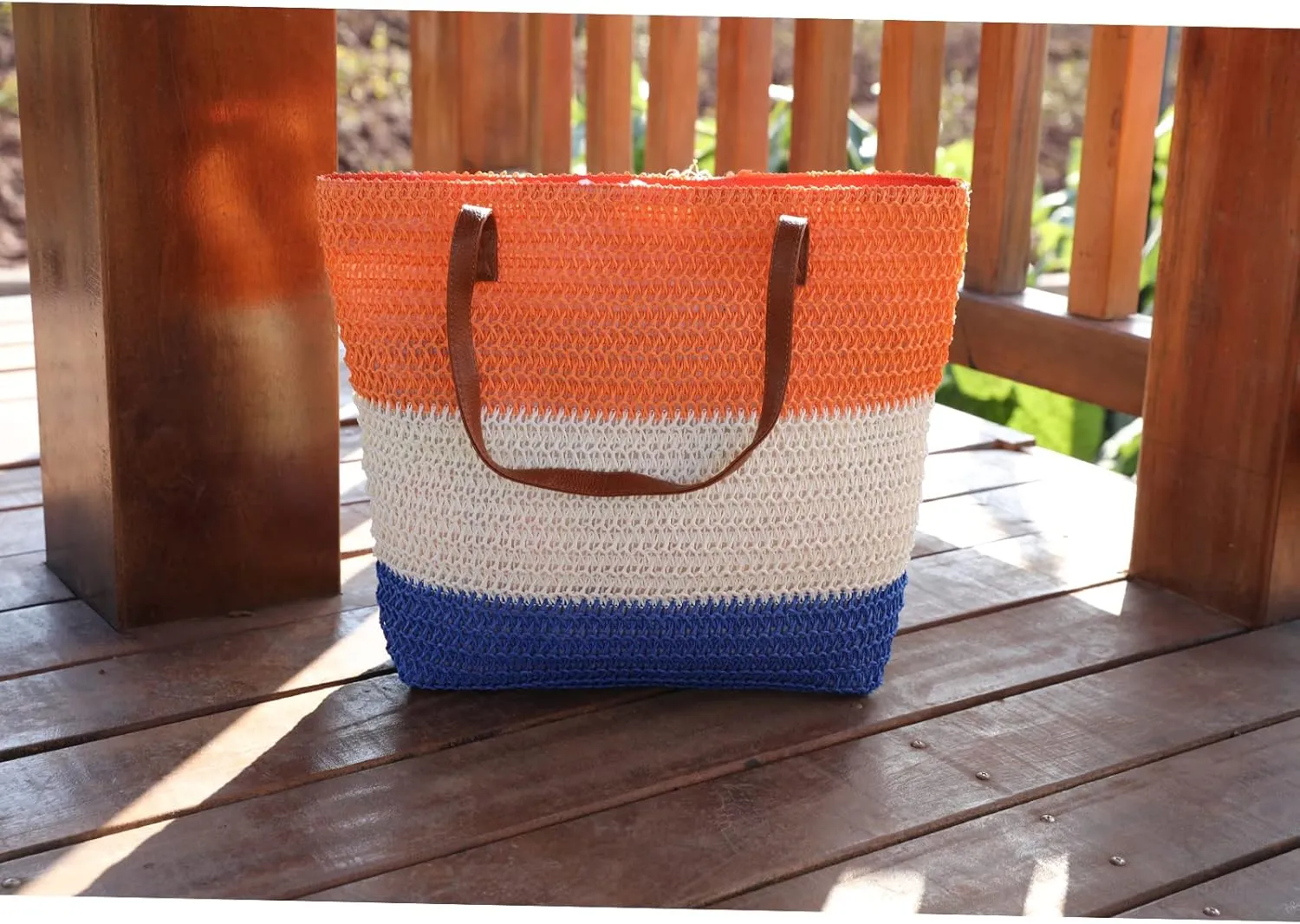 JNF Large Colorful Beach Bags for Women Straw Beach Tote bag Rattan Woven Crochet Beach Bags Boho Beach Towels Bag Set