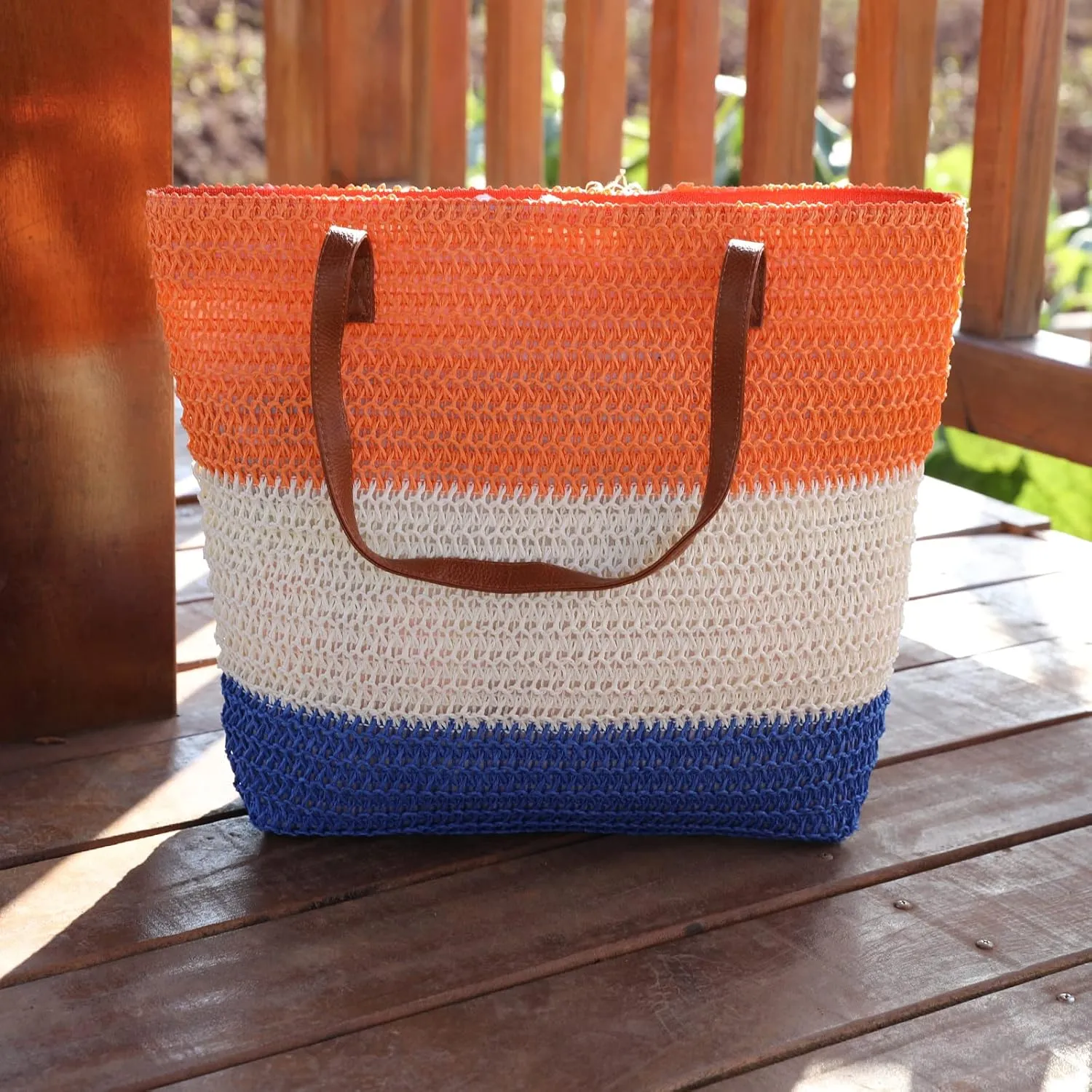 JNF Large Colorful Beach Bags for Women Straw Beach Tote bag Rattan Woven Crochet Beach Bags Boho Beach Towels Bag Set