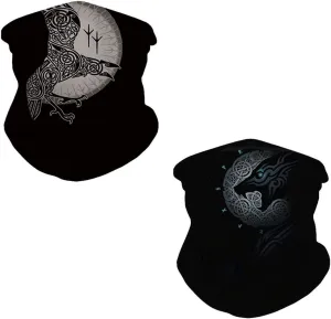 JooMeryer Seamless Bandanas Balaclava Face Mask Neck Gaiter Viking Print for Men Women