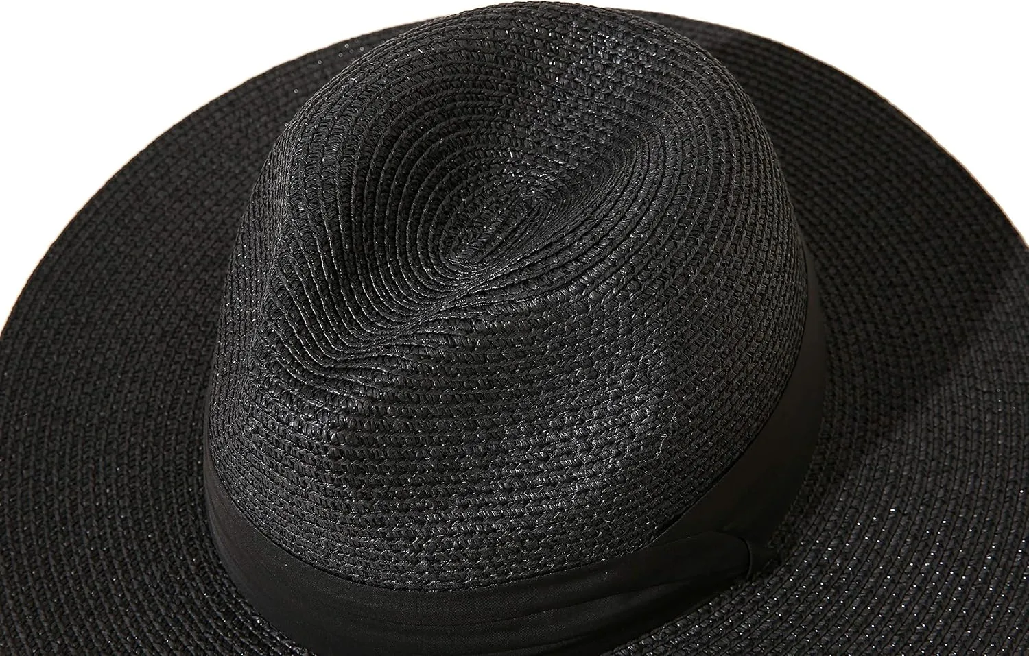 JOYEBUY Womens UPF50 Foldable Summer Straw Hat Wide Brim Fedora Sun Beach hat