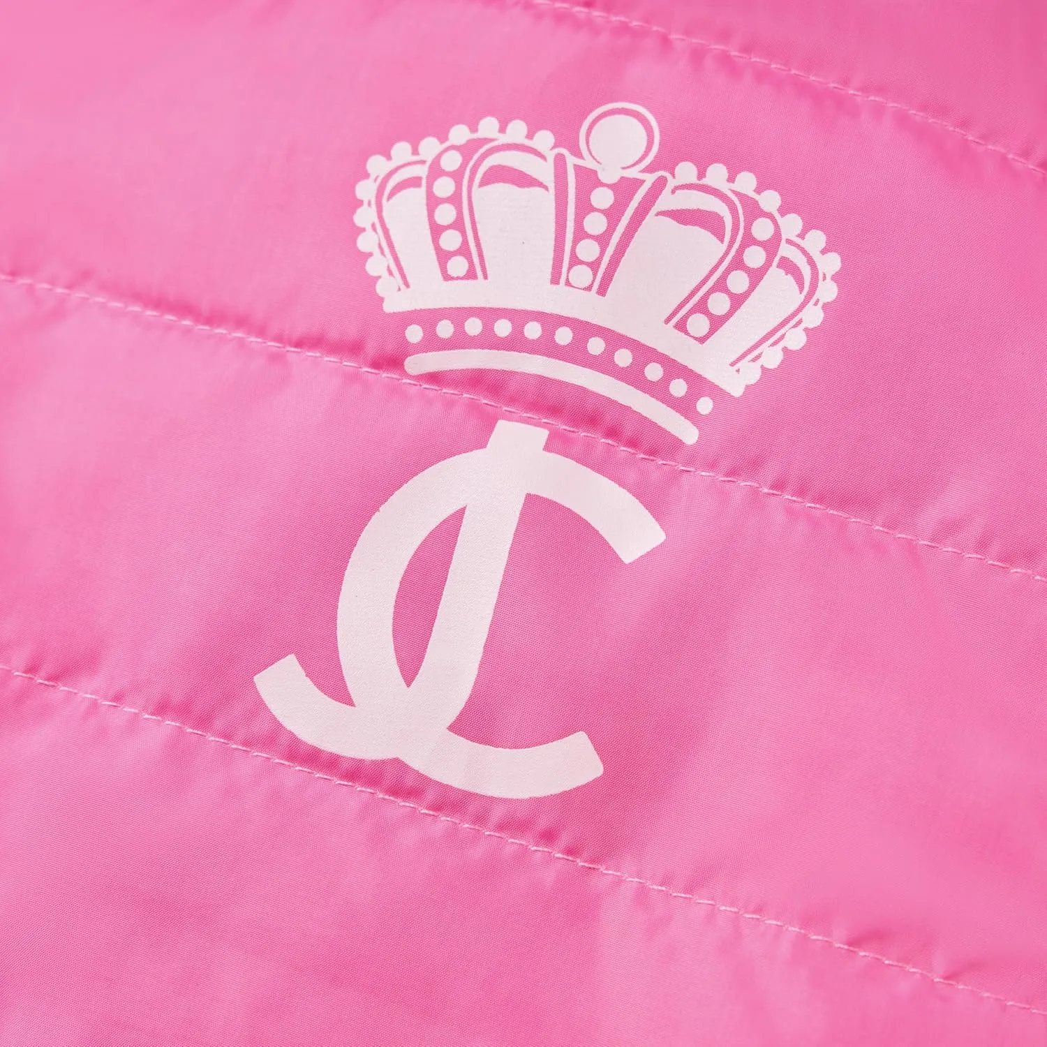 Juicy Couture Faux Fur Hooded Pet Jacket for Dogs and Cats - Hot Pink - Medium/Large