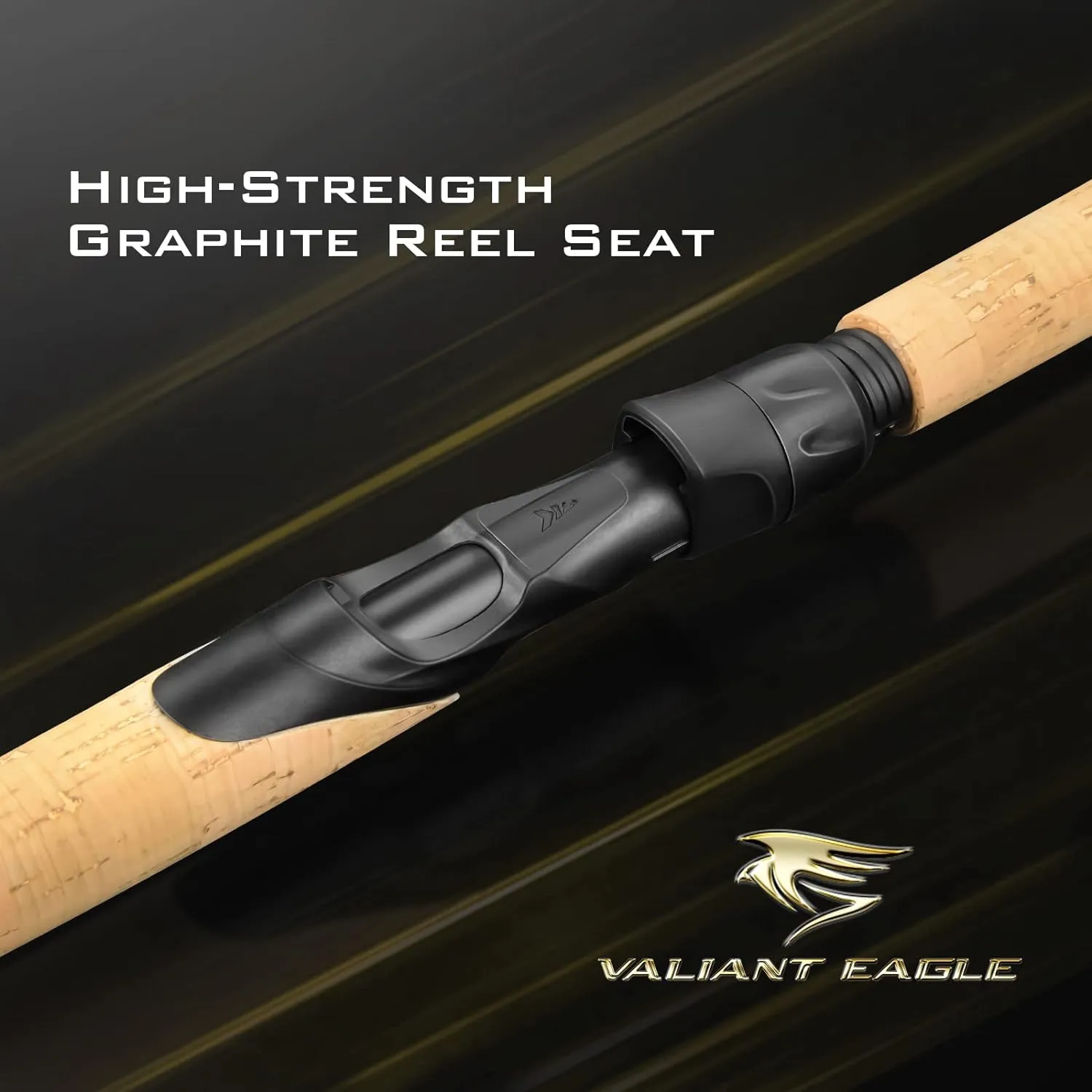 KastKing Valiant Eagle Passage Travel Fishing Rods, 4 & 6 Pc Pack Rods, Spinning, Casting and Fly Models, IM6 Graphite Blank, Ti Oxide LTS Ring Guides, Beautiful Cork Handles