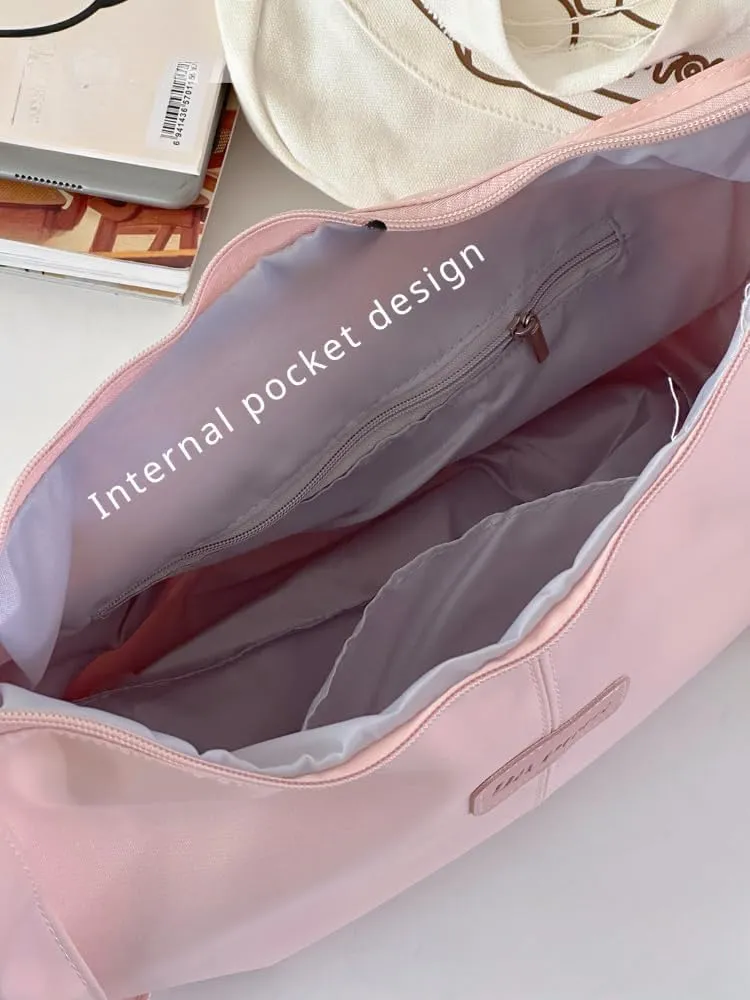 Kawaii Crossbody Bag Cute Nylon Sling Bag Crossbody Bags for Women Cute Aesthetic Sling Bag Purse (white)