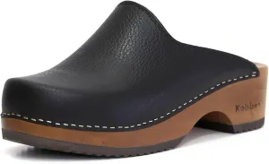 Kebba Edith - Handmade Wooden Clogs with Genuine Leather | Arch Support and Comfortable Fit | Chilean Tepa Platform and EVA Sole |Made in Villarrica, Chile
