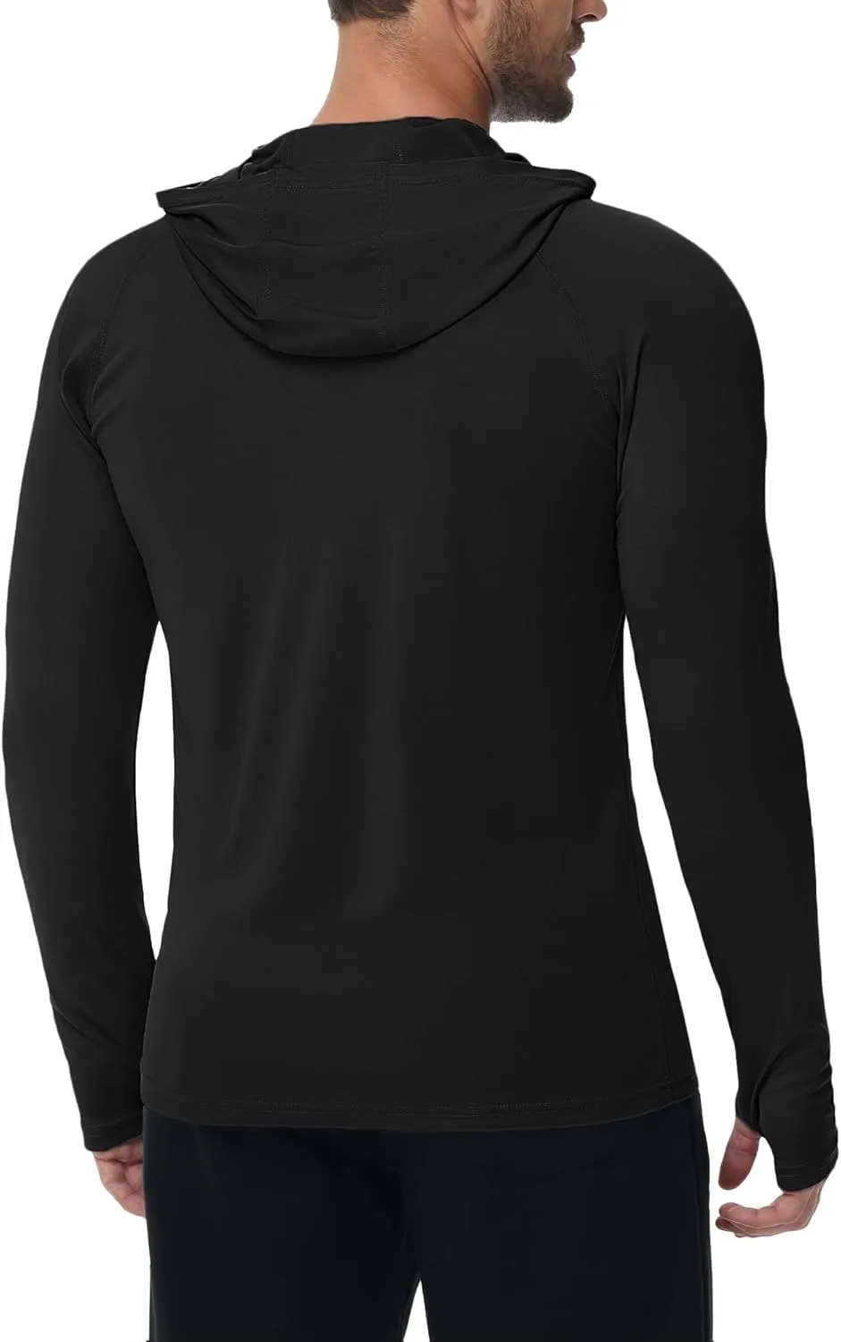 KEFITEVD Men's Sun Protection Hoodie UPF 50  Long Sleeve UV SPF Shirts Lightweight Quick Dry Hoodies Swimming Rash Guard