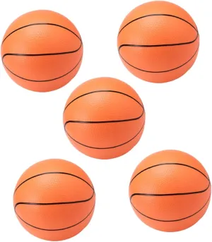 KICHOUSE 5Pcs Inflatable Beach Balls Basketball Pattern Pool for Summer Fun Easy to Inflate for Pool Beach Backyard Play Indoor Outdoor Activities