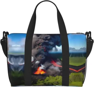 Kilauea Volcano Bloom Print Versatile Gym Sports Bag,Companion For Your Journeys And Fitness Routines