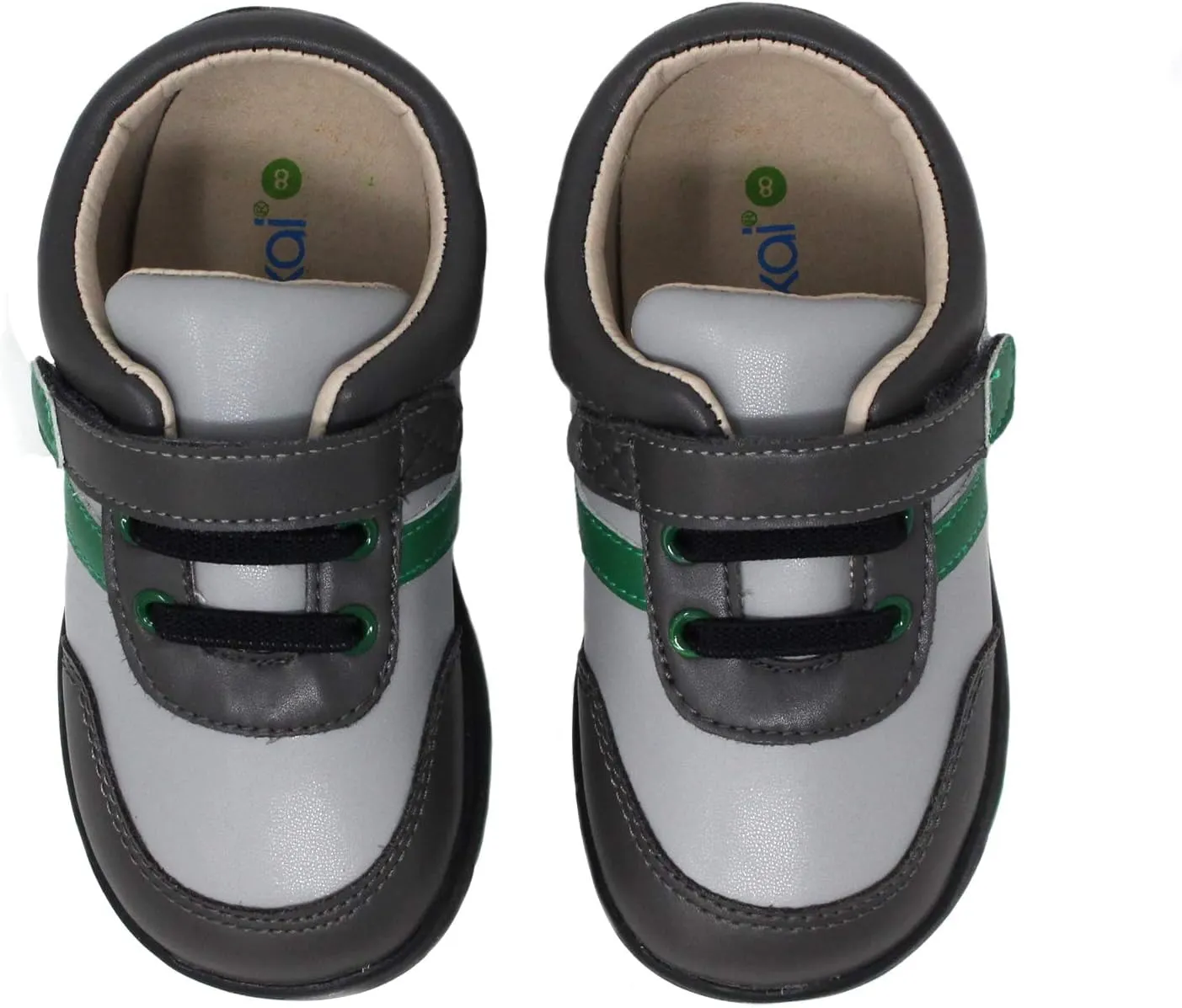 Kimi & Kai Boys First Walker Toddler Colton Spaceship Leather Sneaker Shoes