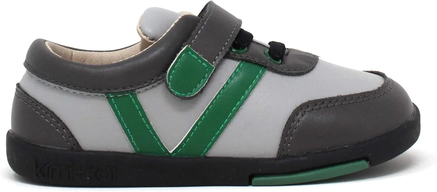 Kimi & Kai Boys First Walker Toddler Colton Spaceship Leather Sneaker Shoes