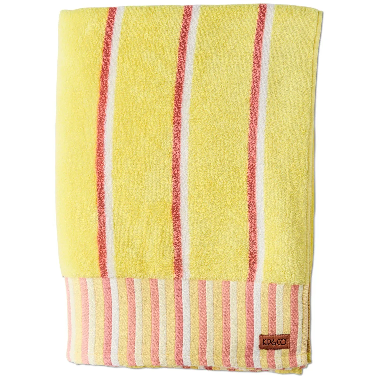Kip&Co Pina Colada Stripe Terry Bath Sheet / Beach Towel