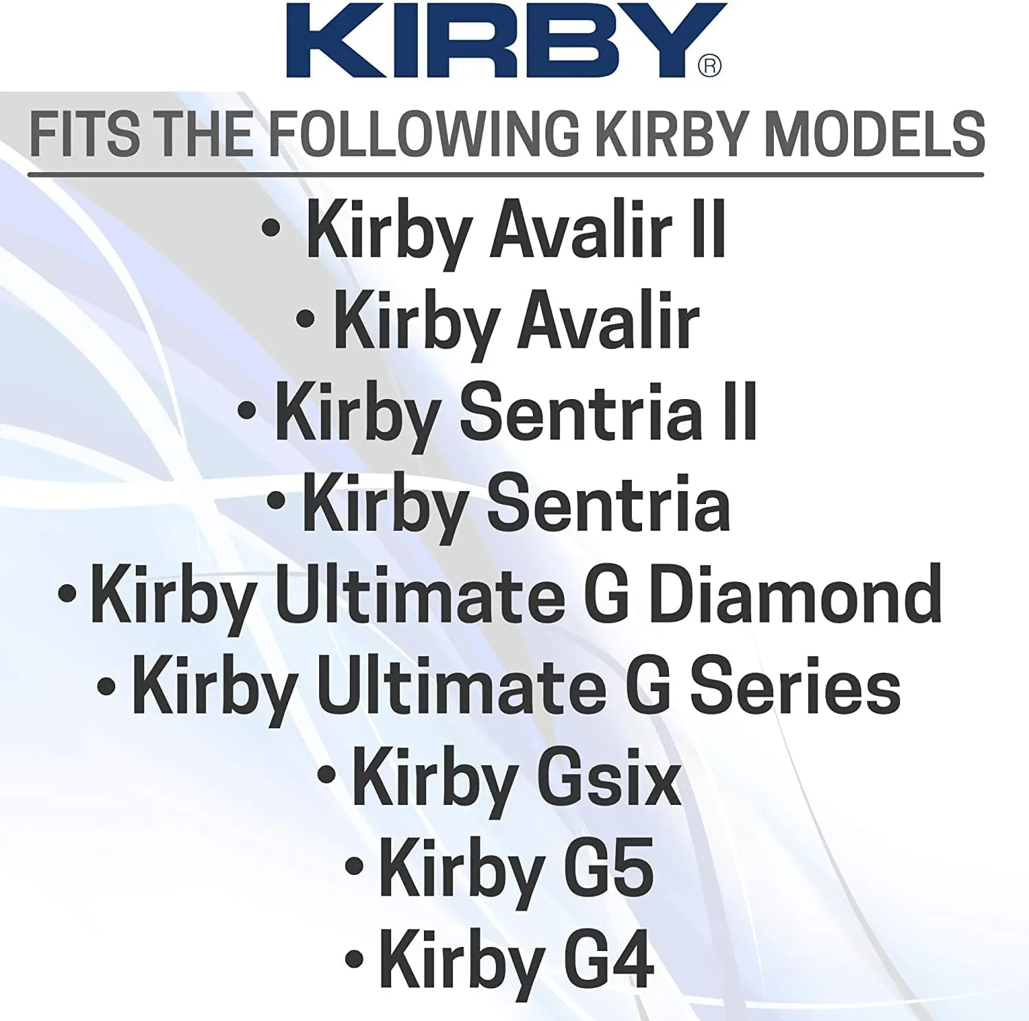 Kirby Allergen Reduction HEPA Filter Bags 6-Pack | Part #204811 | OEM Replacement for F-Style & Twist-Style Kirby Vacuums