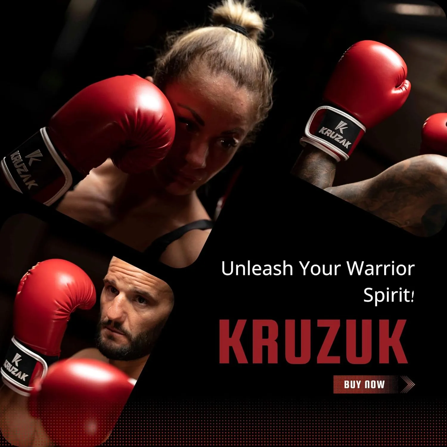 Kruzak Boxing Gloves for Men & Women, Sparring & Kickboxing Gloves, Muay Thai & MMA Gloves, 8-16 oz