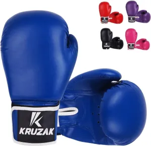Kruzak Boxing Gloves for Men & Women, Sparring & Kickboxing Gloves, Muay Thai & MMA Gloves, 8-16 oz