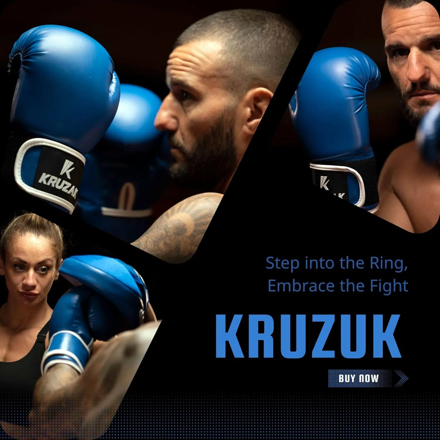 Kruzak Boxing Gloves for Men & Women, Sparring & Kickboxing Gloves, Muay Thai & MMA Gloves, 8-16 oz