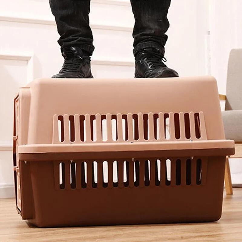 L Size Dog Cat Rabbit Portable Tote Crate Pet Carrier Kennel Travel Airline Carry Bag