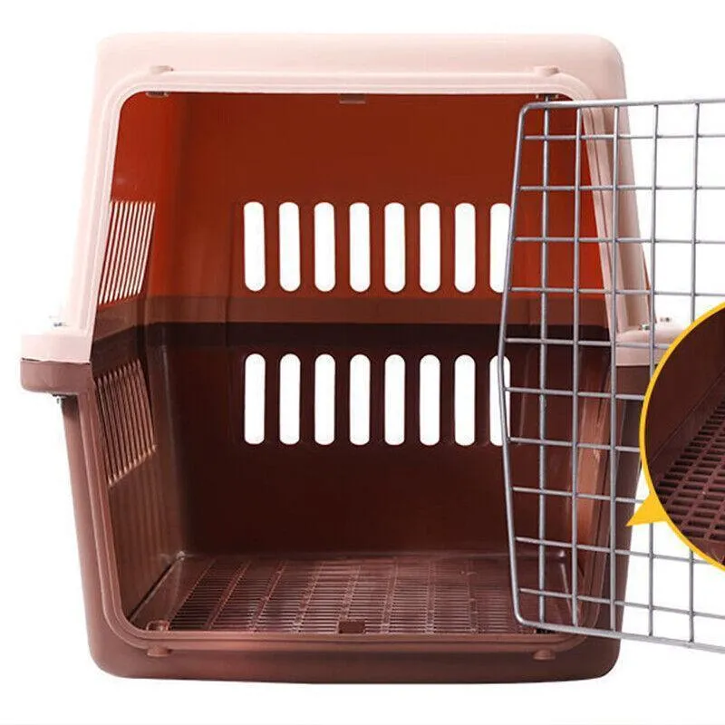 L Size Dog Cat Rabbit Portable Tote Crate Pet Carrier Kennel Travel Airline Carry Bag