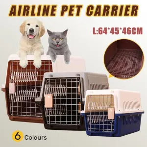 L Size Dog Cat Rabbit Portable Tote Crate Pet Carrier Kennel Travel Airline Carry Bag