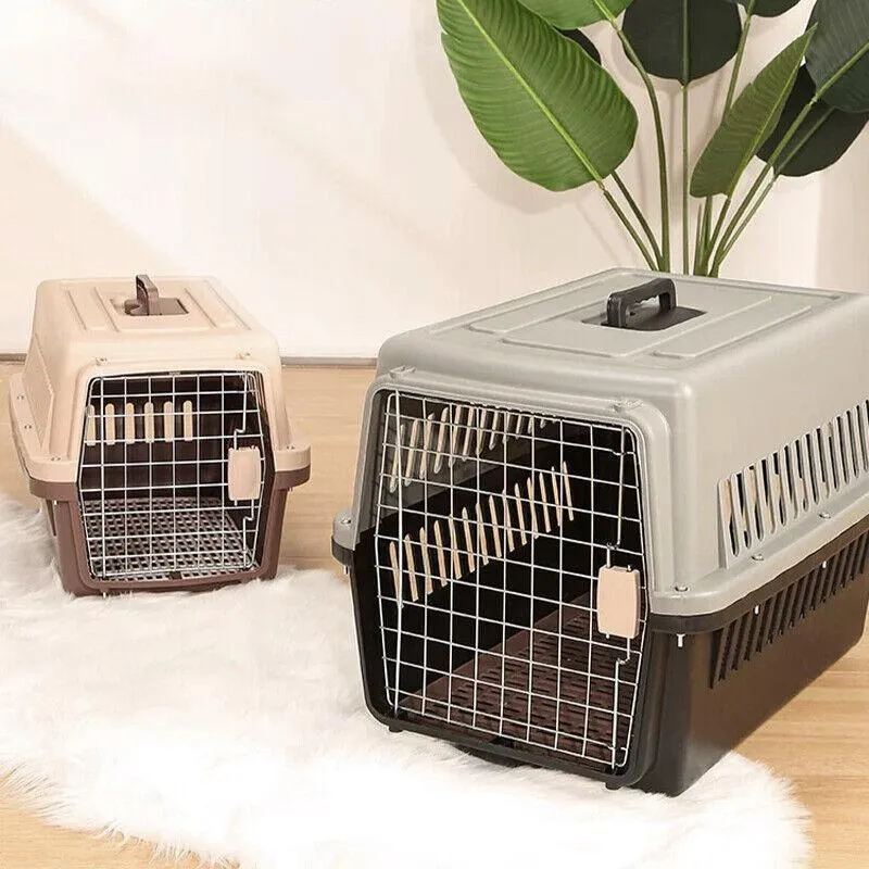 L Size Dog Cat Rabbit Portable Tote Crate Pet Carrier Kennel Travel Airline Carry Bag