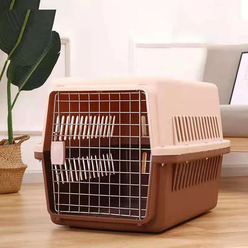 L Size Dog Cat Rabbit Portable Tote Crate Pet Carrier Kennel Travel Airline Carry Bag
