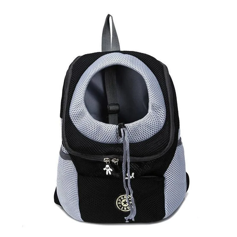 L Size Puppy Travel Mesh Pet Dog Carrier Backpack Front Travel Portable Shoulder Bag