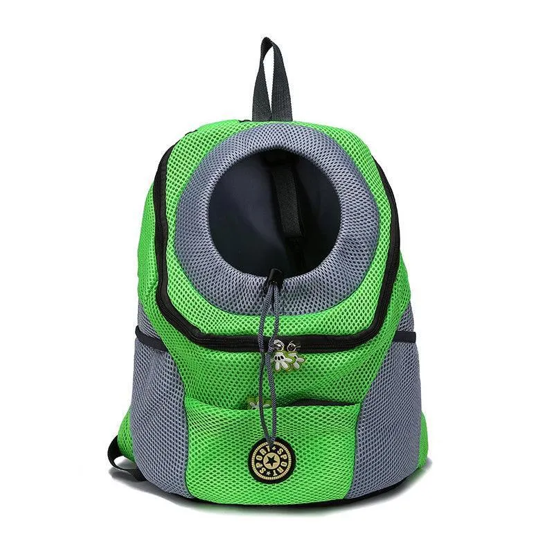 L Size Puppy Travel Mesh Pet Dog Carrier Backpack Front Travel Portable Shoulder Bag