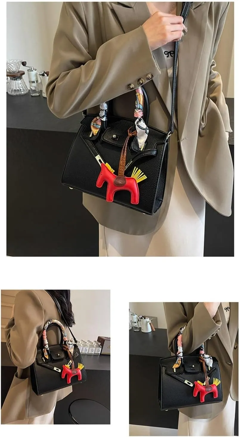 Ladies handbag shoulder bag crossbody bag(Black)