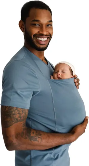 Lalabu The Dad Shirt | Hands-Free Baby Carrier for Dad with Kangaroo Pouch | Engineered for Bonding, Safety, & Comfort for Newborns Up to 15 Lbs. | CPSC Approved