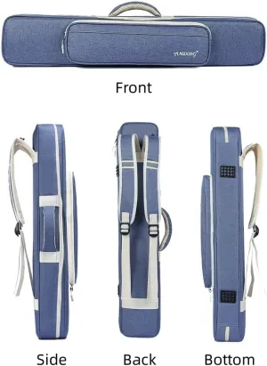 LANDTOM Luxury Bamboo Flute/Xiao Flute Long and Large Storage case/bag with Adjustable Shoulder Strap and Handler (100CM)