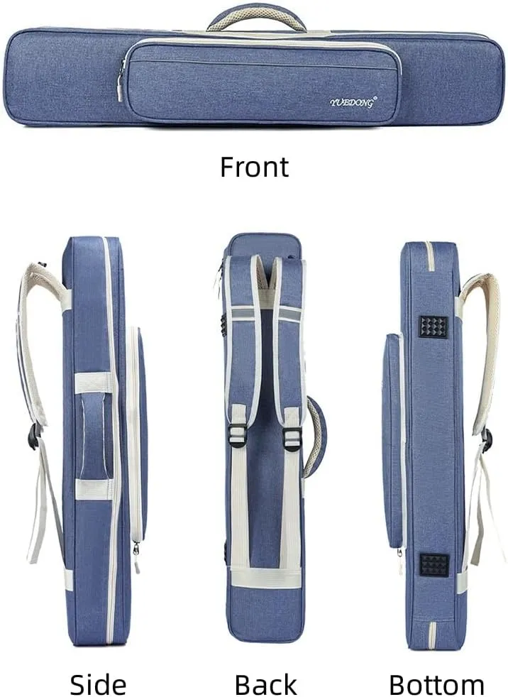 LANDTOM Luxury Bamboo Flute/Xiao Flute Long and Large Storage case/bag with Adjustable Shoulder Strap and Handler (100CM)