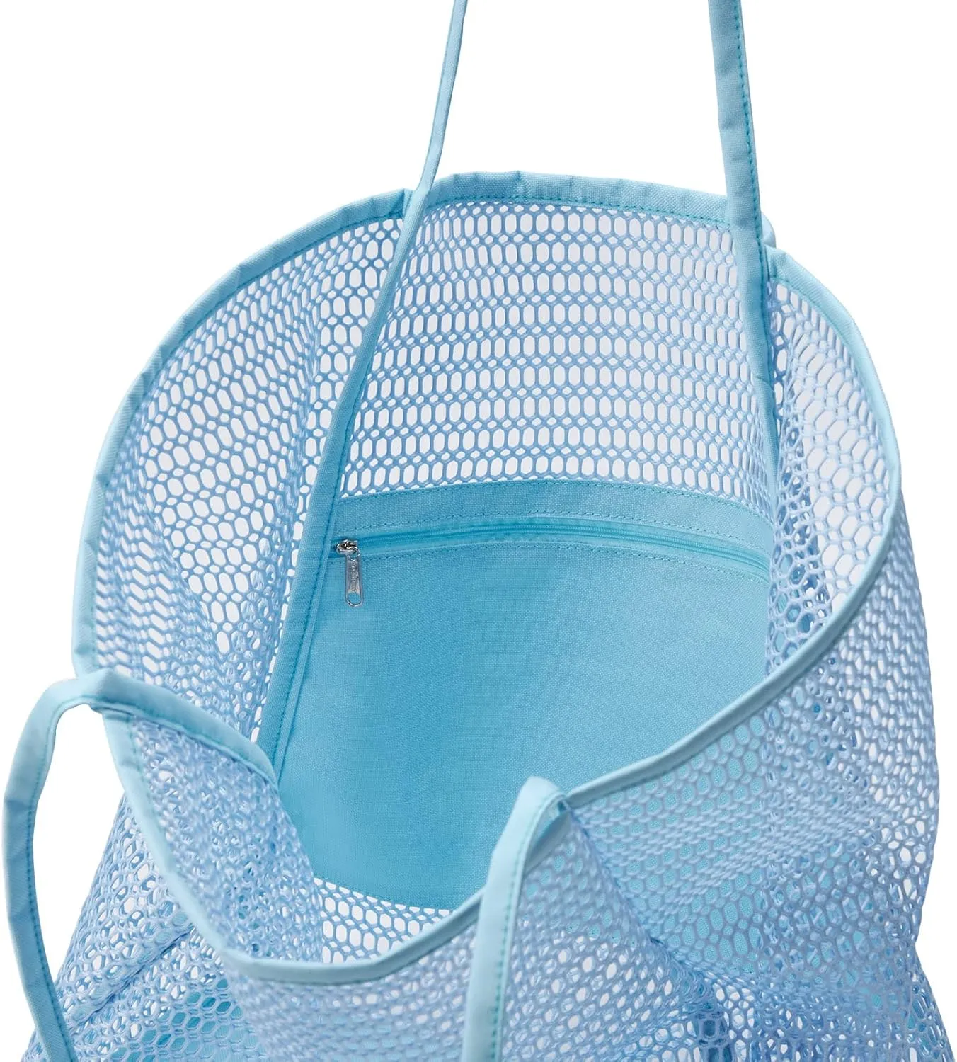Large Capacity Mesh Beach Tote Bag,Women Casual Shoulder Handbag