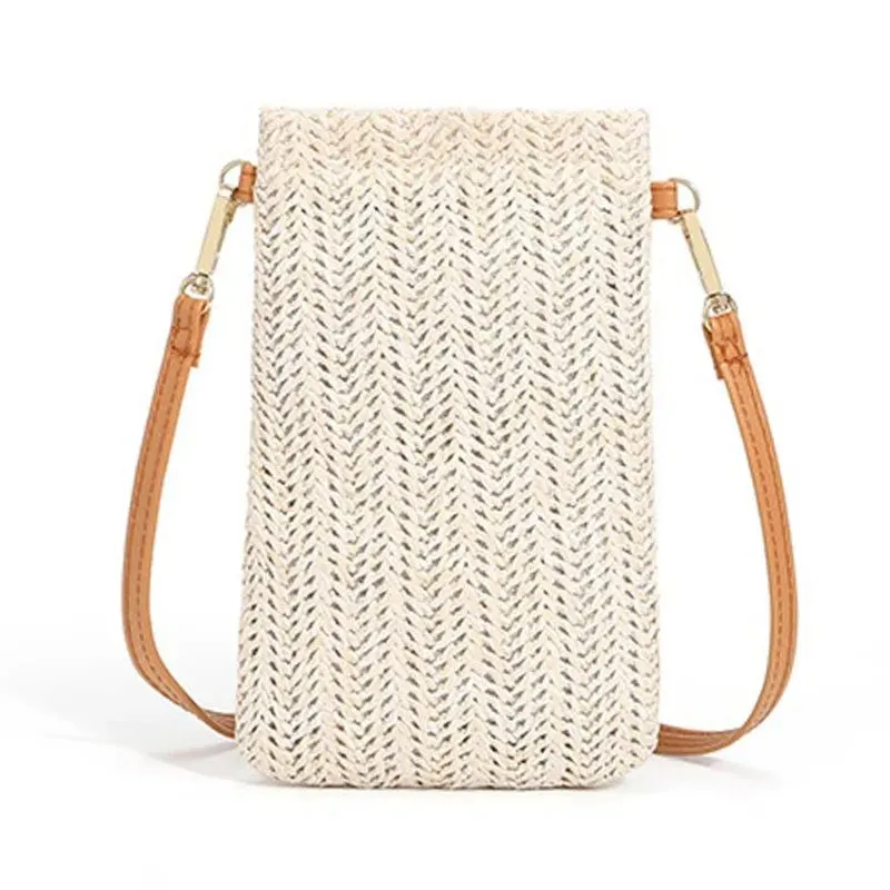 Large Capacity Straw One-Shoulder Beach Tote