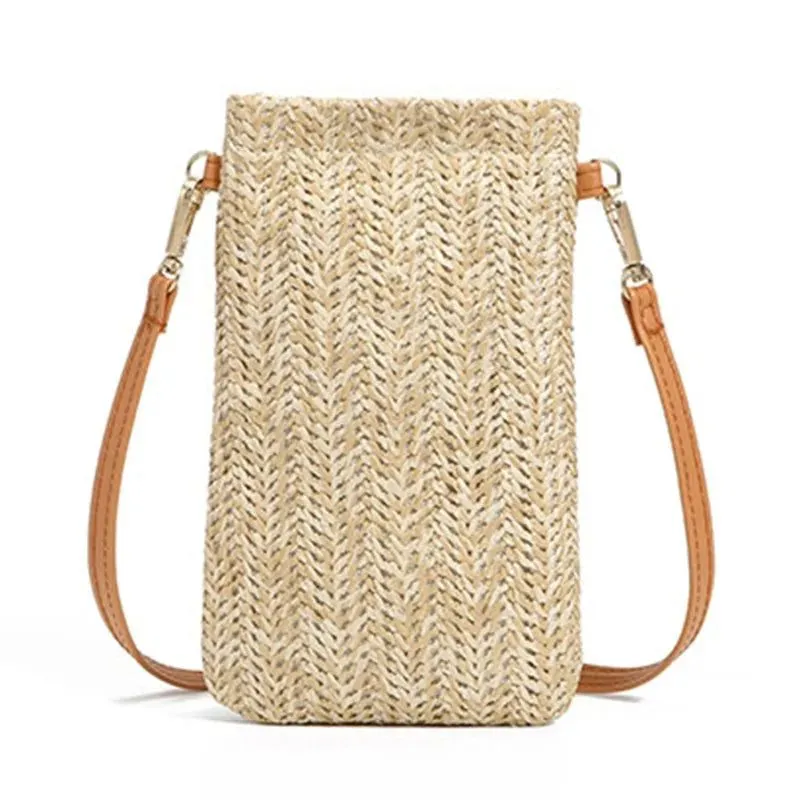 Large Capacity Straw One-Shoulder Beach Tote