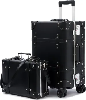 Large Capacity Vintage Luggage Set With TSA Lock, Luxury Vintage Style Maletas De Viaje, for Men And Women Carry On Luggage Set