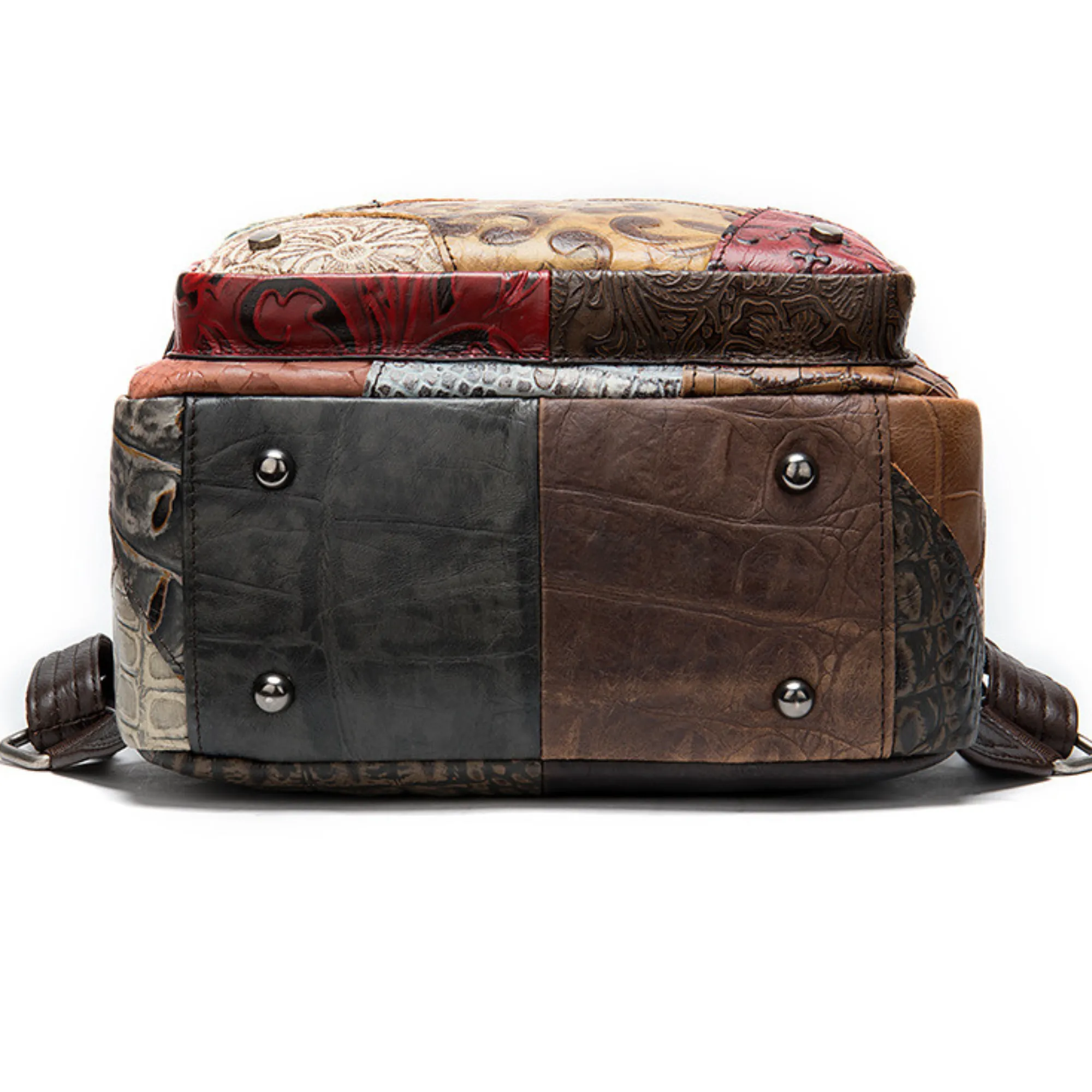 Large Multi-Colour Genuine Italian Leather Backpack – Travel, Work &amp; Leisure Bag
