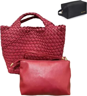 Large Woven Tote Hangbags for Women Work Tote Bag Shoulder Purse Tote Purse Shoulder Bag Travel Tote Bag