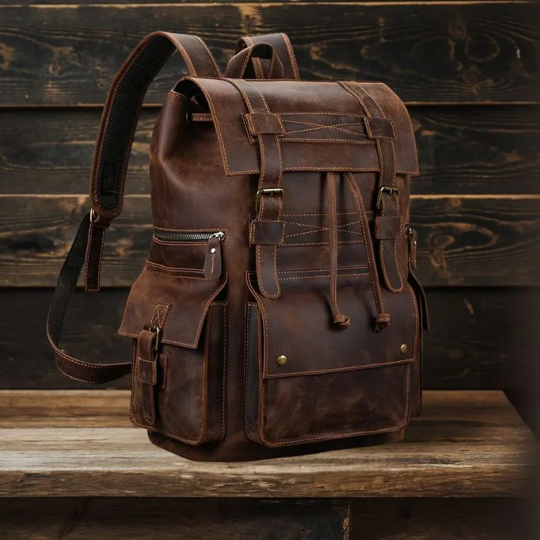 Leandro | Men's Genuine Leather Backpack