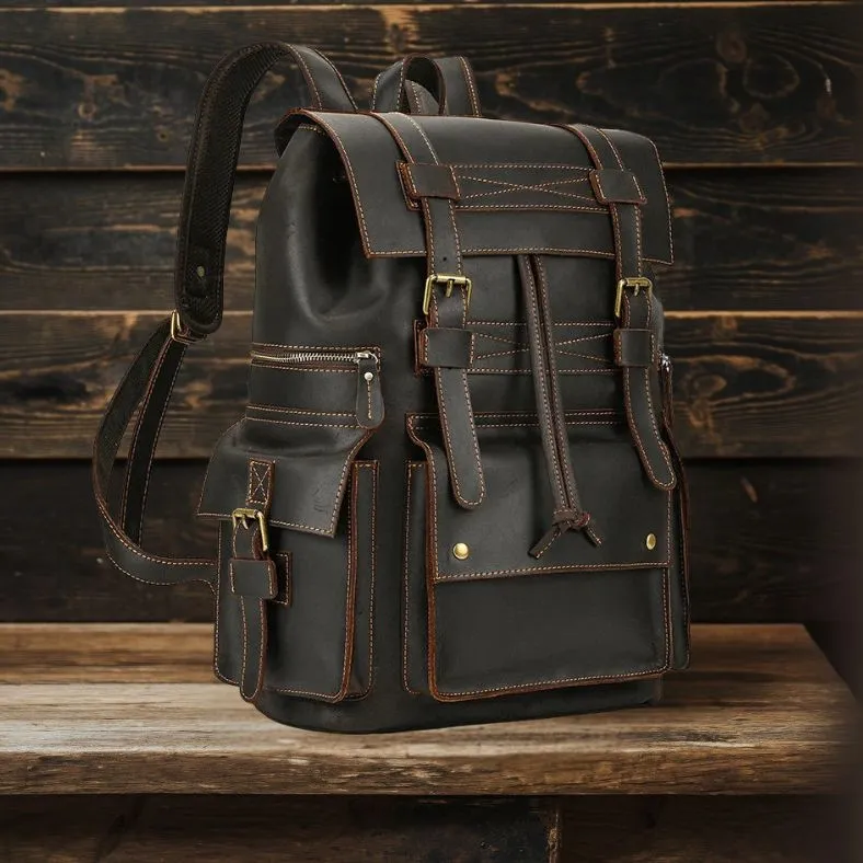 Leandro | Men's Genuine Leather Backpack