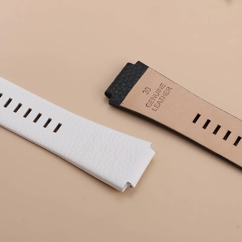 Leather Bracelet For Diesel Watchband DZ1089 DZ1123 DZ1132 Convex Mouth Watch Strap