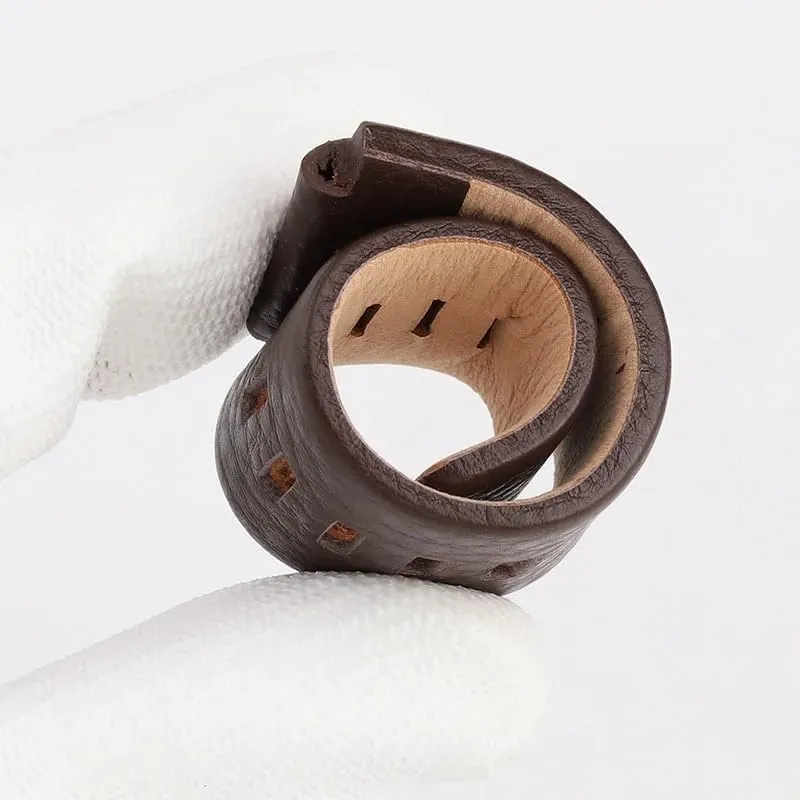 Leather Bracelet For Diesel Watchband DZ1089 DZ1123 DZ1132 Convex Mouth Watch Strap