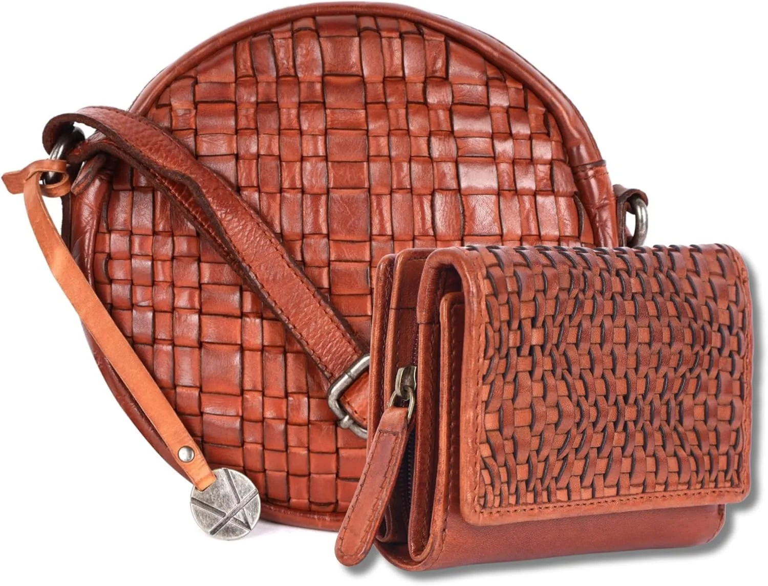 Leather Crossbody bag & Wallets for Women, Small Wallet for Ladies Zipper Coin Purse