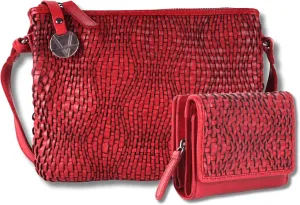 Leather Crossbody bag & Wallets for Women, Small Wallet for Ladies Zipper Coin Purse