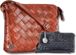 Leather Crossbody bag & Wallets for Women, Wallet for Ladies Zipper Coin Purse