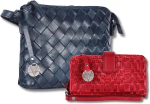 Leather Crossbody bag & Wallets for Women, Wallet for Ladies Zipper Coin Purse